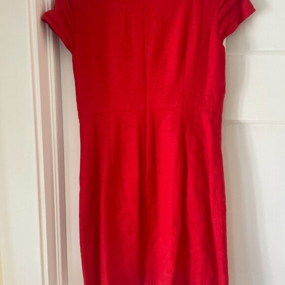 Boden Burnt Orange/Red Shift Dress Lined and with Pockets Size 6 - Picture 2 of 5